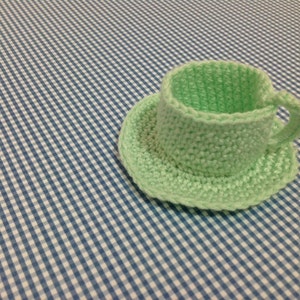 Tea Cup and Saucer Crochet Pattern, PDF Crochet Pattern, Tea Cup crochet Pattern image 4