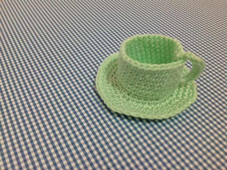 Tea Cup and Saucer Crochet Pattern, PDF Crochet Pattern, Tea Cup crochet Pattern image 4