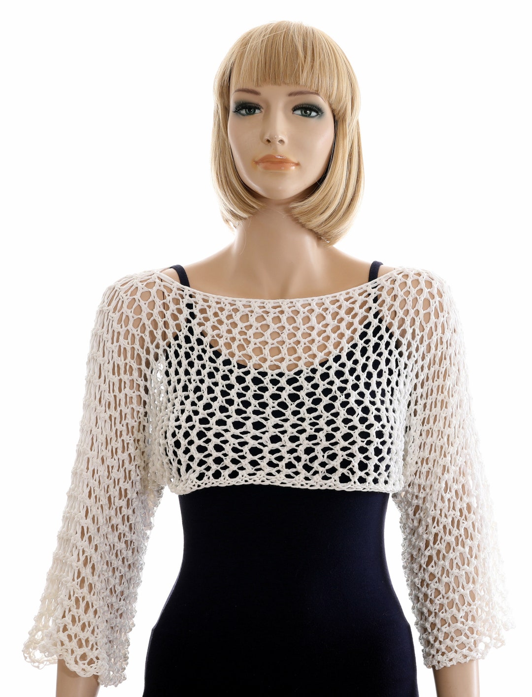 Knitted Bolero Knit Cropped Shrug Pattern Shrug Top Pattern Pdf Knit