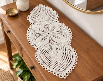 Knit Tablecloth Pattern Oval Knit Doily Handmade Home Décor Accents Antique  Oval Tablecloth Written Instructions
