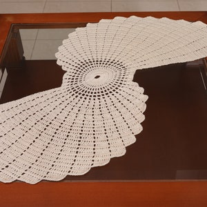 Written Instructions Center Piece Lace Table Runner Home Décor Crochet Table Runner Table Runner Pattern Crochet Table Runner PDF