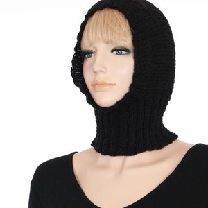 Knitted Black Balaclava Knitted Helmet Pattern Knitted Winter Cap Pattern Ski Mask Tutorial