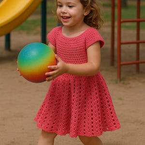 CROCHET PATTERN Crochet Dress for 4-5 years-old  Baby Dress Crochet Dress Pattern Girl Dress Pattern  toddler girls dress