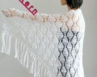 Crochet shawl wrap pattern Wedding shawl Wrap shawls  Crochet pattern