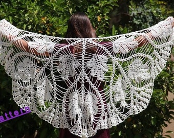 Shawl pattern Crochet shawl wrap Wedding shawl Wrap shawls  Crochet pattern Shawl crochet Wedding wrap