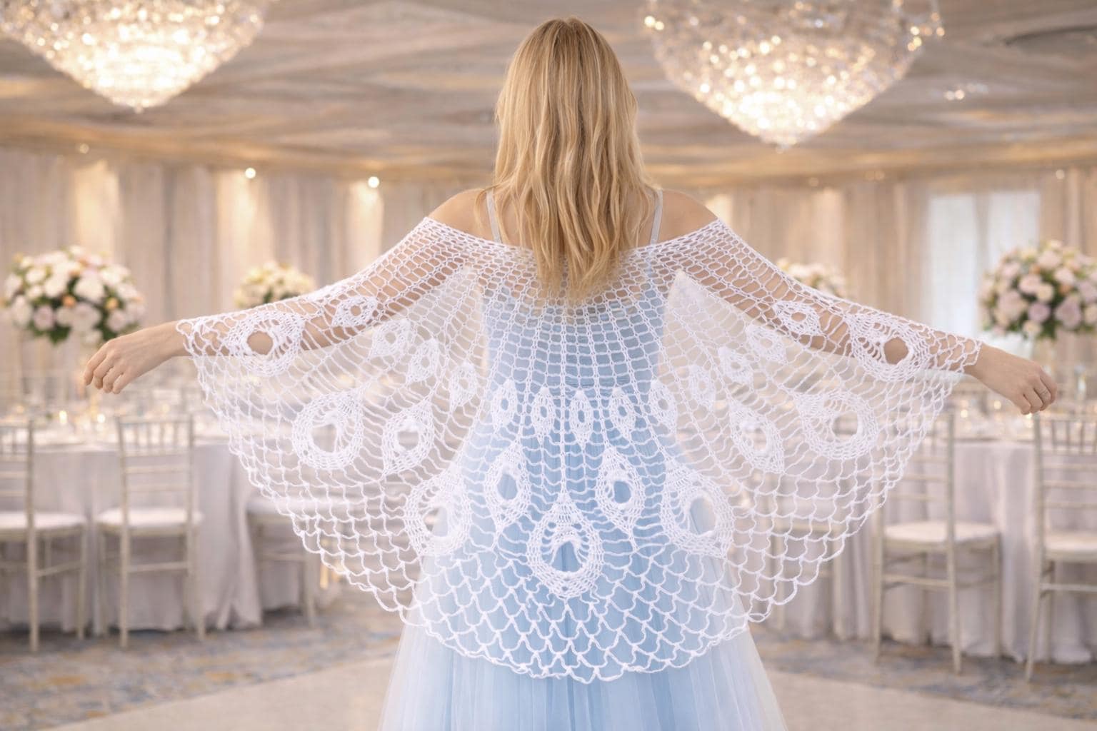 Peacock Shawl Crochet Pattern Shawl Lacy Crochet Peacock Wedding