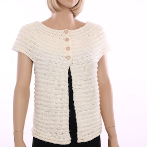 Cardigan Women Crochet Bolero Shrug Pattern pdf Crochet Shrug Shoulder Warmer Vest Pattern Crochet Sweater Crochet Vest  Sweater Pattern