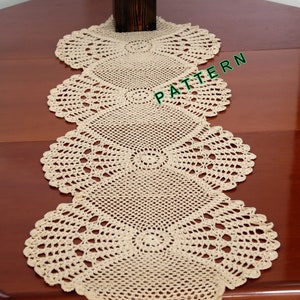 Table Runner Pattern Crochet Table Runner PDF Written Instructions Center Piece Lace Table Runner Home Decor Crochet Table Runner