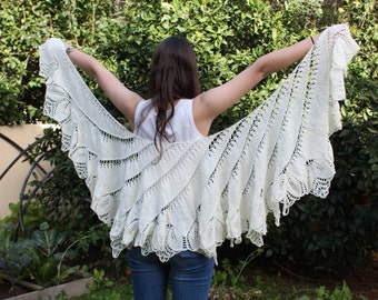 Shawl patterns Shawl Wrap Pattern Woman's Shawl Bridal Wrap Pattern  Cozy Wrap Boho Wrap Shawl Soft Shawl Written Pattern Knitted Shawl