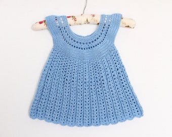 Modèle de robe au crochet Filles Robe au crochet pour modèle fille de 2-3 ans Robe en dentelle au crochet Robe au crochet pour petites filles Robe au crochet pour bébé