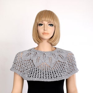 Cape Capelet pattern Knit pattern Lacy Capelet pattern cape pattern Wedding Capelet shawl pattern Shawl poncho