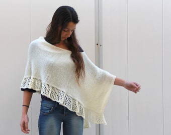 Women Poncho Pattern Knitting Pattern  Knit Poncho pattern Women Poncho Hand knit Poncho Cape Pattern Nursing Poncho Wrap pattern