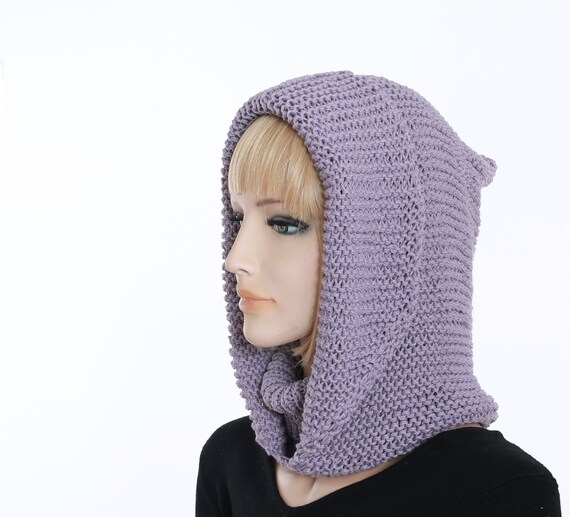 Cadeau Knit Wrap and BONNET - Mauve Cadeau Knit Wrap and BONNET - Mauve