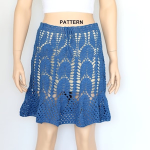 Lace Skirt Pattern Crochet Skirt Pattern Summer  Skirt Crochet Pattern PDF  Women's Clothing Patterns Beach Cover Up Lace Beach Skirt