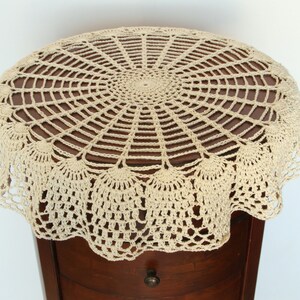 Crochet Round Pineapple Doily Pattern PDF Tutorial Vintage Table Cloth ...