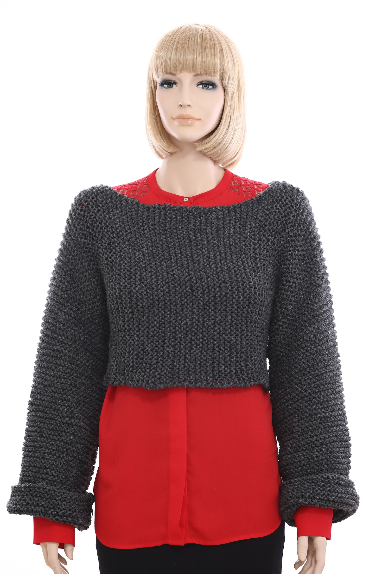 Knit Brioche Sweater Pattern Sweater Pattern Easy Knit Sweater Etsy