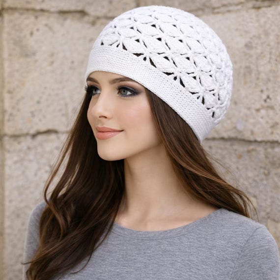 Hand crochet hat How to Hand-Knit / Crochet a Chunky Chenille Hat/Beanie  main image 3