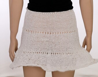 Skirt Beach Cover Up Summer Skirt Knit Skirt Pattern Summer Lace Beach Skirt Mini Skirt Sexy Skirt  Lace Knit Skirt Skirt Pattern Lace