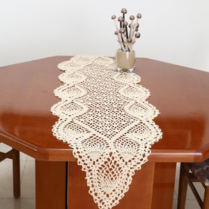 Table Runner Pattern Table Cloth Tutorial Crochet Table Runner PDF Written Instructions