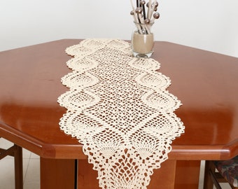 Table Runner Pattern Table Cloth Tutorial Crochet Table Runner PDF Written Instructions