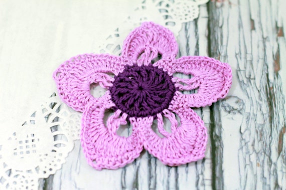 FLOWER MOTIF Crochet Flower Pin Crochet Flower Brooch Pattern PDF Etsy Canada