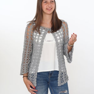 Crochet cardigan pattern summer cardigan pattern Size Small Medium CROCHET PATTERN Cardigan sweater
