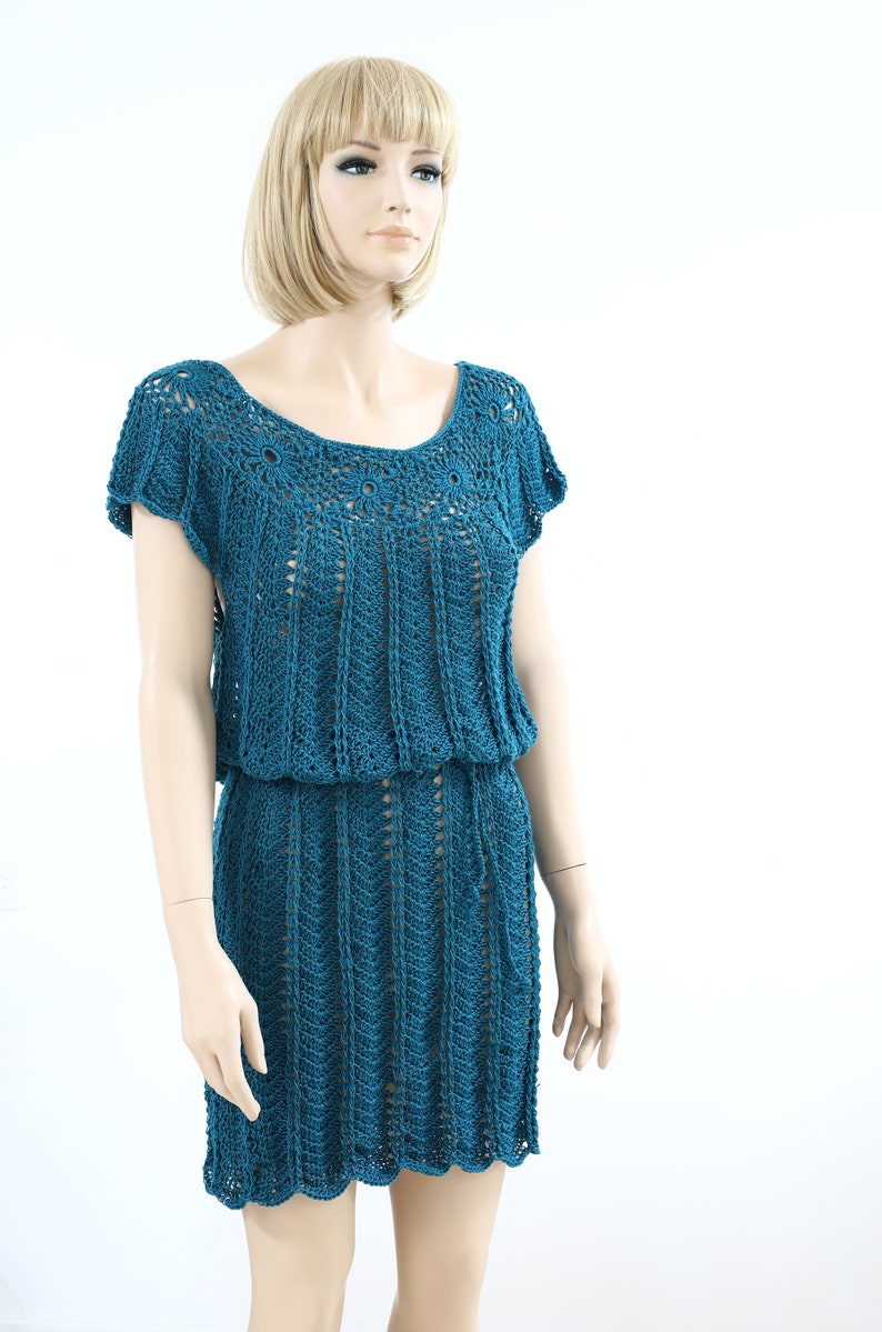 Dress Crochet Pattern Dress Coverup Women's Evening Dress Etsy
