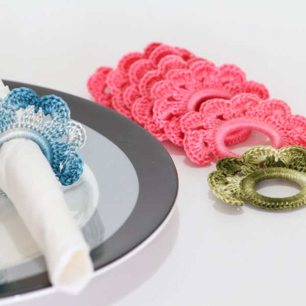 Crochet Napkin Rings  PDF Pattern