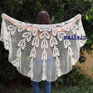 Häkelspitze Schal Anleitung Häkelanleitung PDF Häkelschal Lace Schal Muster Handgemachte Schal Häkelanleitung PDF Häkelanleitung
