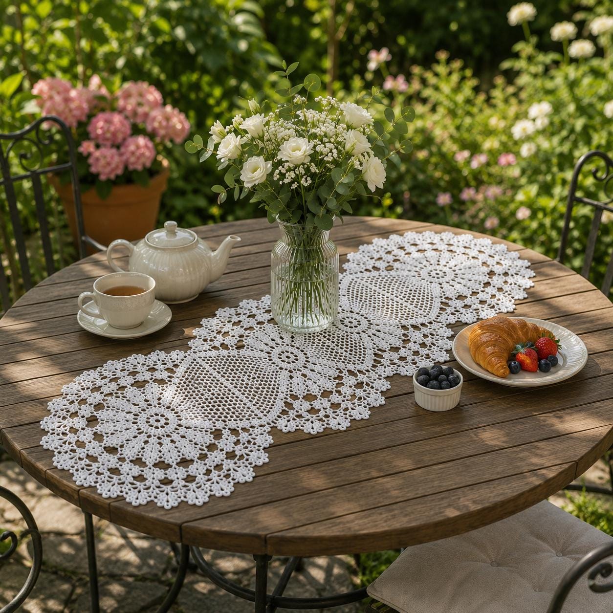 Table runner 「豊穣」　帯リメイク Table Cloth Tutorial Table Runner Pattern Crochet Table Runner PDF