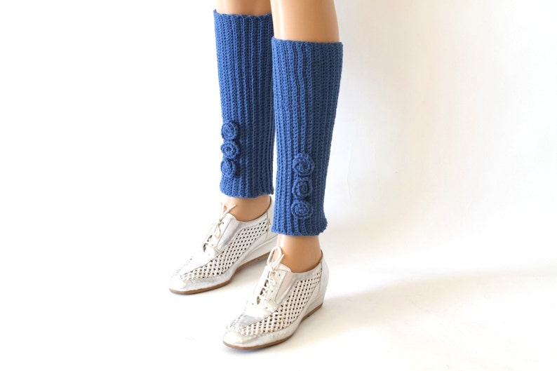 Blue Leg Warmers PDF Pattern Custom Leg Warmers Tutorial Etsy