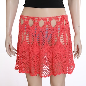 Crochet Beach Skirt Summer Skirt Cover Up Skirt Tutorial Skirt crochet pattern Women's clothing patterns Lace skirt Crochet skirt Pattern