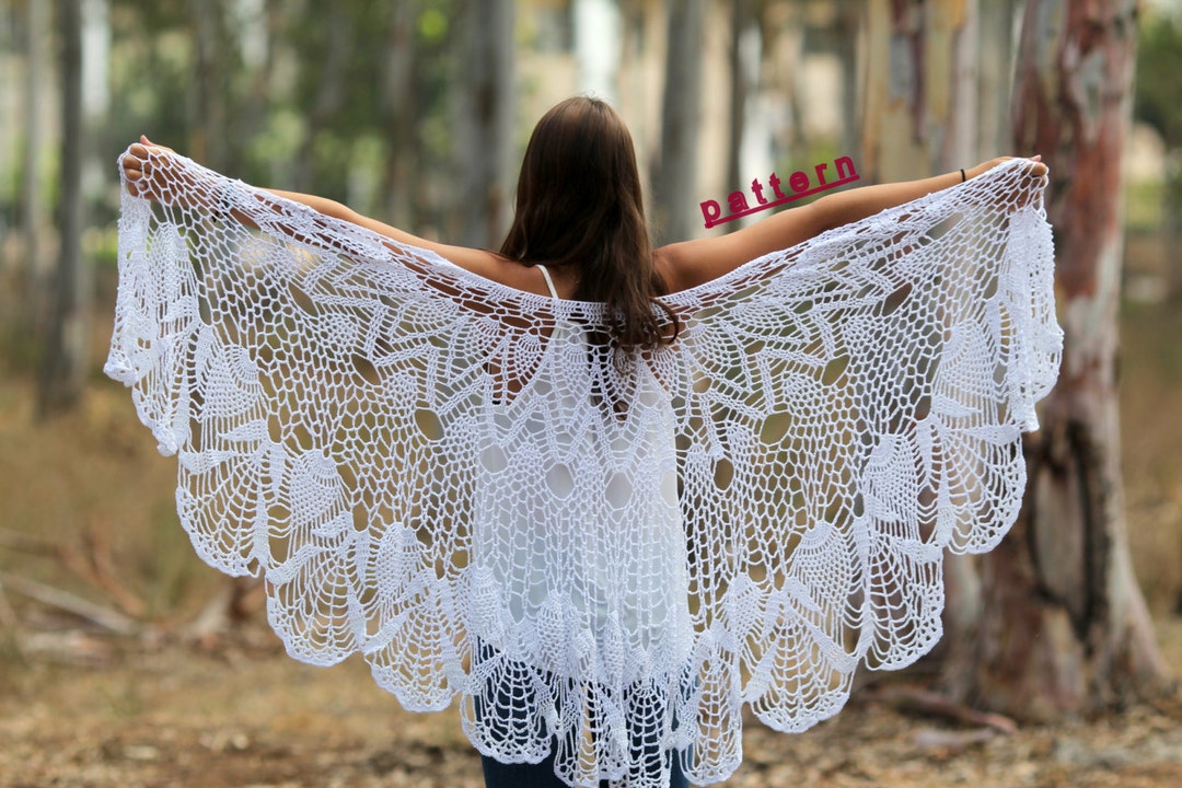 crochet wedding shawl free pattern
