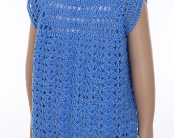 Patrón de crochet para chalecos de bebé en talla 2-3 años Patrón