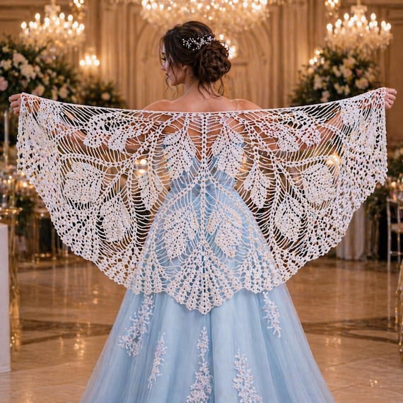 Crochet Shawl Pattern Wedding Shawl Wrap Shawls Crochet Pattern Crochet Shawl Wrap