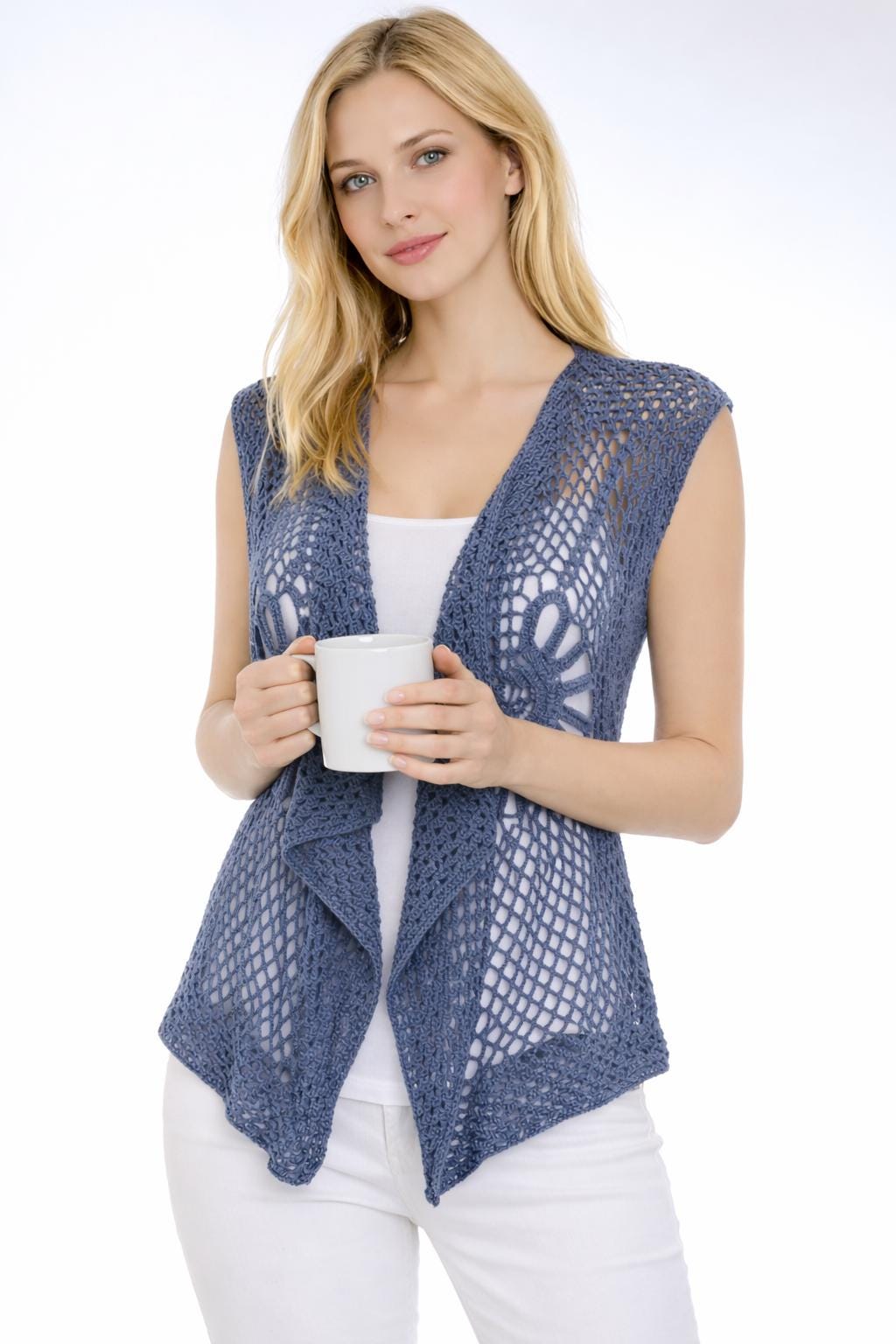 Crochet Vest Pattern Lacy Hippie Vest Lace Vest Beach Wear Pattern
