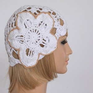 Women&#39;s Hat Patterns Hat Cap Summer Hat Pattern PDF Sun Hat Crochet Pattern  Crochet Beret Flower Hat Vintage Hat Crochet Lace Beret Pattern