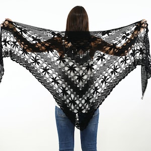 Extra Large Crochet Shawl Pattern PDF Elegant Triangle Wrap for Women, Wedding Shawl Pattern, Advanced Level Crochet Tutorial