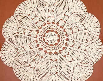 Tablecloth Pattern Crochet Written Instruction Center Piece Lace Tablecloth Home Décor Crochet Table Runner Crochet Table Doily Doily Runner