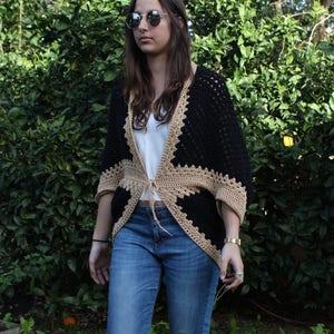 Crochet Shrug Bolero Pattern Shrug Pattern Sweater Pattern Crochet Cardigan  Crochet Cocoon Crochet Jacket Easy Crochet