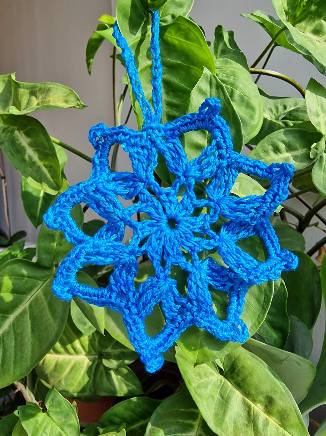 Star Pattern Star Crochet Star Pattern Hanging Ornament Etsy