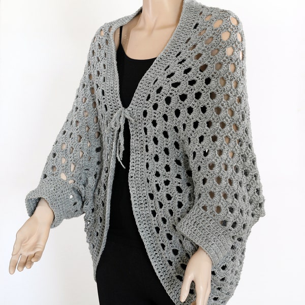 Crochet Cardigan Crochet Vest Sweater Pattern Cocoon Shrug Pattern Poncho Cape Pattern Cardigan Pattern