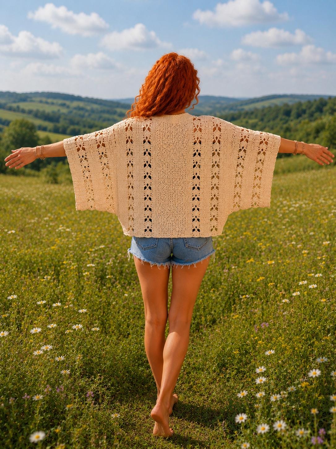 Boho Shrug One-Size Kimono Pattern
