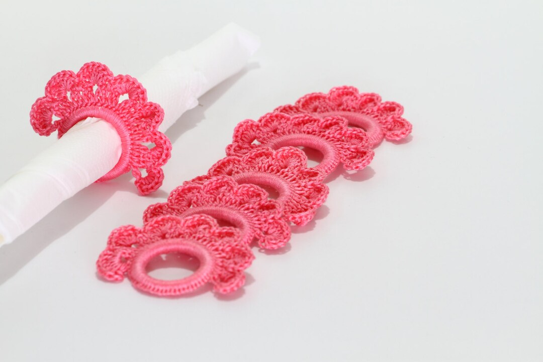 Crochet Napkin Rings Instant Download PDF Pattern Etsy UK