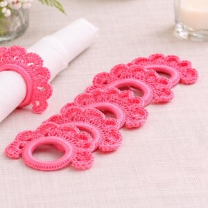 Patrón PDF para anillos de servilletas de ganchillo