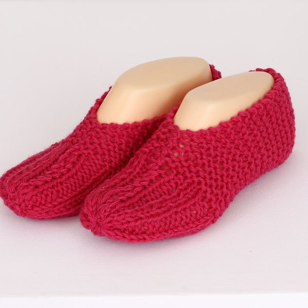 Slippers Tutorial Slipper Socks Ladies Slippers Knitting Pattern  Ladies Basic Slipper Knitting pattern slippers for adult Knit