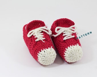 Gehäkelte Turnschuhe Hausschuhe Schuhe Kinderschuhe PDF Schnittmuster Babysocken Schuhe Schnittmuster