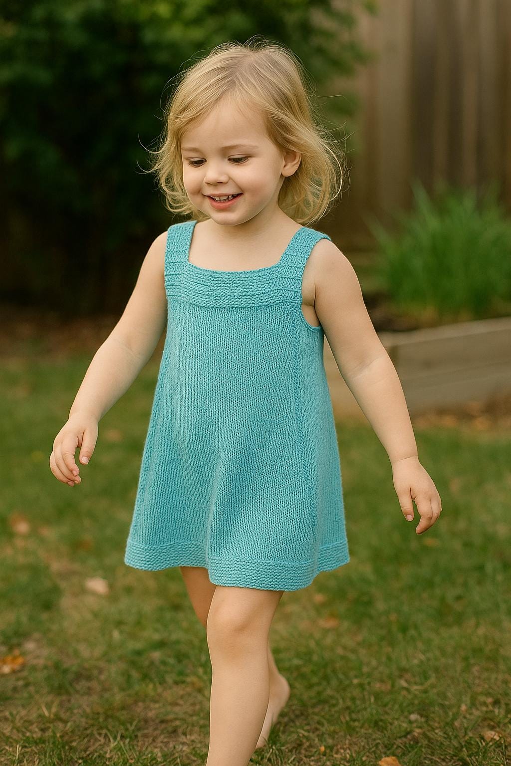 Toddler Summer Dress Knitting Pattern: Easy Sleeveless Design (PDF  Download) - Etsy