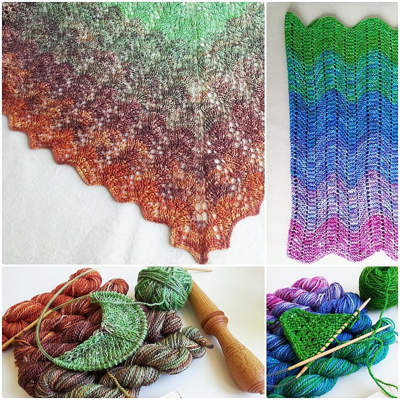 Gradient Yarn Set 70/30 SW Merino/Silk Fingering Weight Yarn Etsy