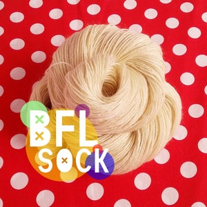 Undyed BFL Sock Yarn, Superwash BFL Wool & Nylon 3 ply -- 420yd / 115g -- Multiples Discount